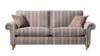 3 Seater Sofa (2 Cushions). Range 8 - Fantasia Wide Stripe Gold Dust