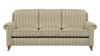 Large Sofa - 3 Cushions. Oscar Stripe Parchment - Range 4