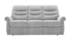 3 Seater Sofa. Piero Silver - Grade W085
