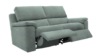 3 Seater Double Power Recliner Sofa. Dapple Kingfisher - Grade A020
