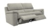 3 Seater Double Power Recliner Sofa. Dapple Dove - Grade A023