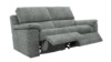 3 Seater Double Power Recliner Sofa. Prama Pewter - Grade A027