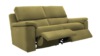 3 Seater Double Power Recliner Sofa. Plush Moss - Grade A908