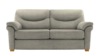 3 Seater Sofa With Show Wood. Mirage Pebble - Grade B079