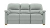 3 Seater Sofa With Show Wood. Cambridge Cloud - Leather L841