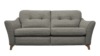 3 Seater Sofa - Formal Back. Victoria Grey - Grade B902
