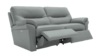 3 Seater Power Recliner Sofa. Cambridge Grey - Leather L842