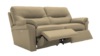 3 Seater Power Recliner Sofa. Cambridge Plaster - Leather L844