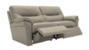 3 Seater Power Recliner Sofa. Cambridge Putty - Leather L845