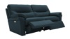 3 Seater Power Recliner Sofa. Cambridge Navy - Leather L851