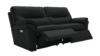 3 Seater Power Recliner Sofa. Cambridge Black - Leather L854