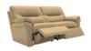 3 Seater Power Recliner Sofa. Cambridge Sand - Leather L855