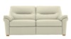 3 Seater Sofa With Show Wood. Cambridge Chalk - Leather L840
