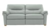 3 Seater Sofa With Show Wood. Cambridge Cloud - Leather L841