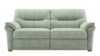 3 Seater Sofa With Show Wood. Waffle Mist - Grade B924