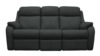 3 Seater Sofa. Cambridge Black - Leather L854