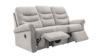 3 Seater Double Power Recliner Sofa. Pinnacle Mist - Grade W040