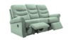 3 Seater Double Power Recliner Sofa. Soft Duck Egg - Grade W098
