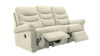 3 Seater Double Power Recliner Sofa. Turin Cream -  Grade W111