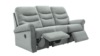 3 Seater Double Power Recliner Sofa. Sahara Slate - Grade W142