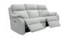3 Seater Power Recliner Curved Sofa With Usb. Swift Cygnet - Grade A011