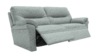 3 Seater Power Recliner Sofa. Remco Light Grey - Grade B030