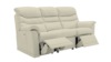 3 Seater Power Recliner Sofa - 3 Cushions. Grade H002 - Oxford Putty