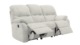 SMALL 3 SEATER POWER DOUBLE RECLINER SOFA