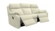 3 SEATER MANUAL RECLINER CURVED SOFA